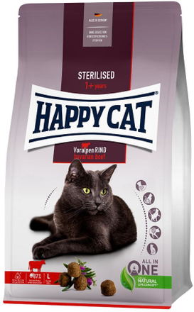 Happy Cat Sterilised Adult Voralpen-Rind - Sparpaket: 2 x 10 kg