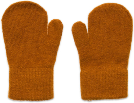 Basic Magic Mittens -Solid Col Accessories Gloves & Mittens Mittens Oransje CeLaVi*Betinget Tilbud