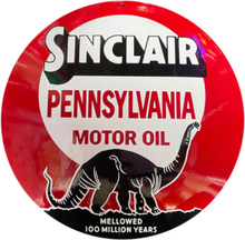 Sinclair Pennsylvania Motor Oil Emaille Bord - 50 cm ø