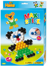 Hama Maxi Stick Ask 9668 med 140 Maxi Sticks & Fyrkantig Hlplatta