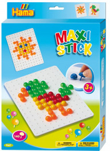 Hama Maxi Stick Ask 9667 med 140 Maxi Sticks & Fyrkantig Hlplatta