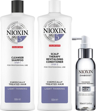 Nioxin System 5 Trio For Chemically Treated Hair Light Thinning