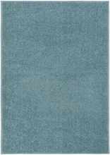 Gulvtæppe 140x200 cm kort luv blå