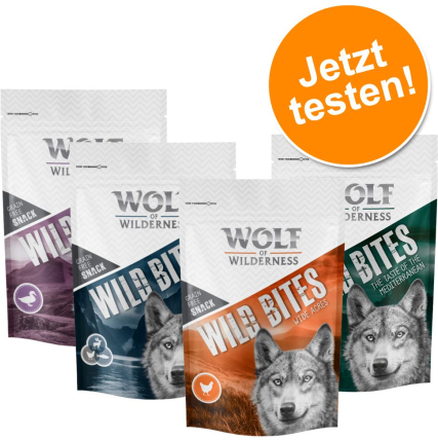 Wolf of Wilderness - Wild Bites Snack-Mix - 4er Mix: Huhn, Ente, Scandinavia, The Mediterranean (720 g)