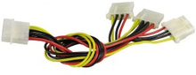 Luxorparts Forgrening, 4-pinners Molex, 3-veis