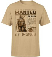 Star Wars The Mandalorian Wanted Men's T-Shirt - Tan - S