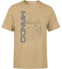 Star Wars The Mandalorian Mando Men's T-Shirt - Tan - S