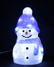 Snögubbe LED-Lampa - Inom- och Utomhusbruk 25x15 cm