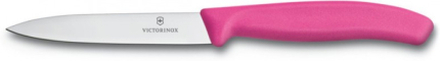 Spelucchino 10 cm lama liscia manico ergonomico rosa - Victorinox Swissclassic