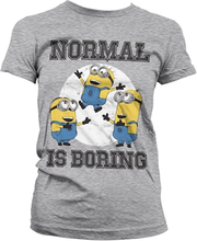 Minions - Normal Life Is Boring Girly Tee, T-Shirt