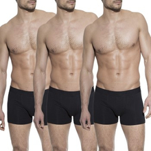 Bread and Boxers Boxer Briefs 3P Sort økologisk bomuld Small Herre