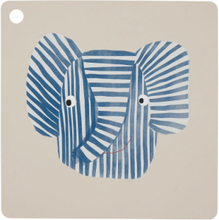 Placemat Erik Elephant Home Meal Time Placemats & Coasters Multi/mønstret OYOY MINI*Betinget Tilbud
