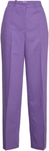 Pants With Wide Legs - Petra Fit Bottoms Trousers Wide Leg Purple Coster Copenhagen
