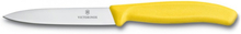 Spelucchino 10 cm lama liscia manico ergonomico giallo - Victorinox Swissclassic