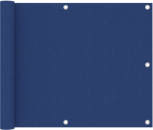 vidaXL Paravento da Balcone Blu 75x500 cm in Tessuto Oxford