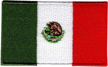 Tygmärke Flagga Mexiko