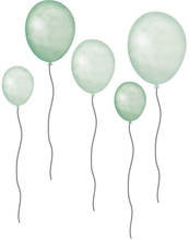 That's Mine Flytbar&genanvendelig Wallstickers 5 balloner - grøn