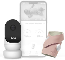 Owlet Monitor Duo Smart Sock 3 og kamera 2 ædel pink