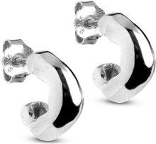 Hoops, Gianna Small Accessories Jewellery Earrings Hoops Sølv Enamel Copenhagen*Betinget Tilbud