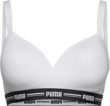 Puma Women Padded Top 1P Hang Sport Bras & Tops Soft Bras Non Wired Bras White PUMA