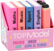 TOPModel gummenset meisjes 4,5 cm rubber roze/paars 8-delig