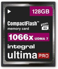 Integral CompactFlash 128GB Ultimapro 1066x minneskort