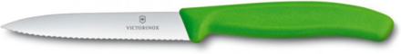 Spelucchino ondulato manico ergonomico verde - Victorinox Swissclassic