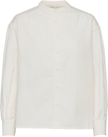 Amelia Shirt Bluse Langermet Hvit By Malina*Betinget Tilbud