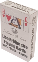 Poker kort Lion 100% plast, Br