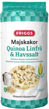 Friggs 3 x Majskakor Quinoa, Linfrö & Havssalt