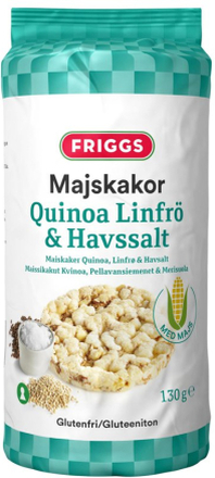 Friggs 2 x Majskakor Quinoa, Linfrö & Havssalt