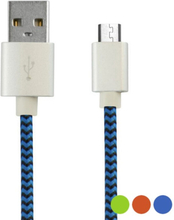 USB-kabel til Micro USB KSIX 1 m Orange