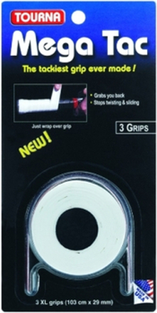 Tourna Grip Mega Tac White 3-pack
