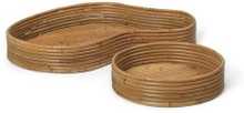 ferm LIVING - Isola Trays Set of 2 Natural Stained ferm LIVING