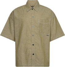 1 Pocket Boxy Shirt S\S Tops Shirts Short-sleeved Khaki Green G-Star RAW