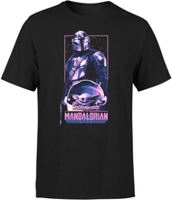 The Mandalorian Grogu & Mando Pink Men's T-Shirt - Black - XS - Black
