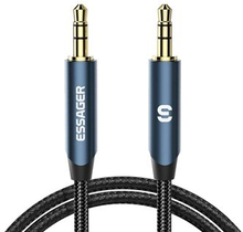 ESSAGER 2m Audio Cable 3.5mm Jack 24K Gold Plated Male to Male AUX Extension Cable