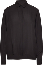 Mia Shirt Tops Shirts Long-sleeved Black Ahlvar Gallery