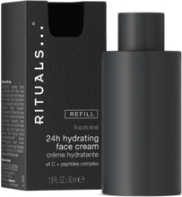 Homme 24H Hydrating Face Cream Refill Moisturizer Ansiktskräm Hudvård Nude Rituals