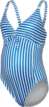 Mlzaga Hc Swimsuit 2F A. Baddräkt Badkläder Blue Mamalicious