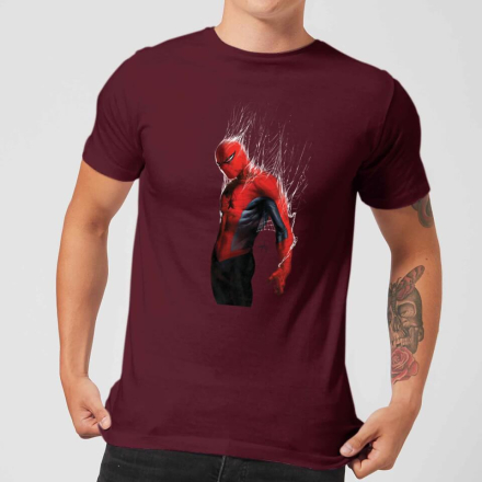 Marvel Spider-man Web Wrap Men's T-Shirt - Burgundy - XXL