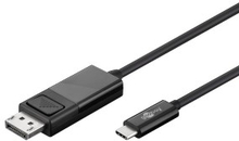 Plexgear USB-C-kabel till Displayport 1 m