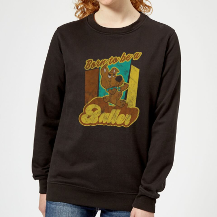 Scooby Doo Born To Be A Baller Women's Sweatshirt - Black - S