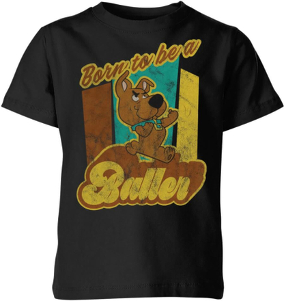 Scooby Doo Born To Be A Baller Kids' T-Shirt - Black - 11-12 Years