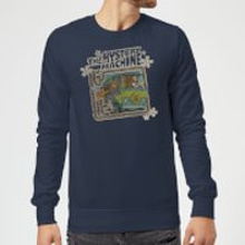 Scooby Doo Mystery Machine Psychedelic Sweatshirt - Navy - S