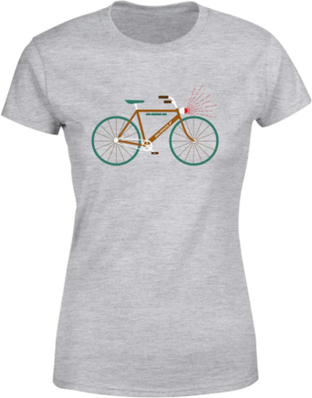 Rudolph Bike Women's Christmas T-Shirt - Grey - XL - Grey