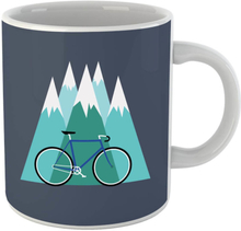 Bike and Mountains Christmas Mug