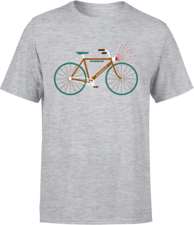 Rudolph Bike Men's Christmas T-Shirt - Grey - XL - Grey