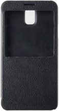 Xqisit, Flip Cover med fönster för Samsung Note 3 (Svart)