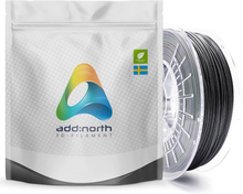 Addnorth E-PLA-filament för 3D-skrivare 1,75 mm Glitz Grey